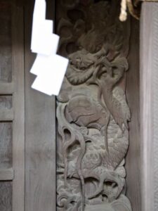 扉脇板　龍