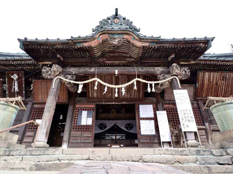 上野国一社八幡宮拝殿