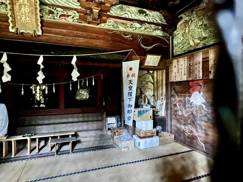 日枝神社拝殿内部