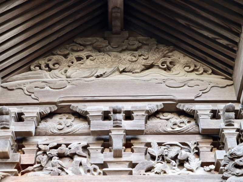 三嶋神社御本殿妻飾