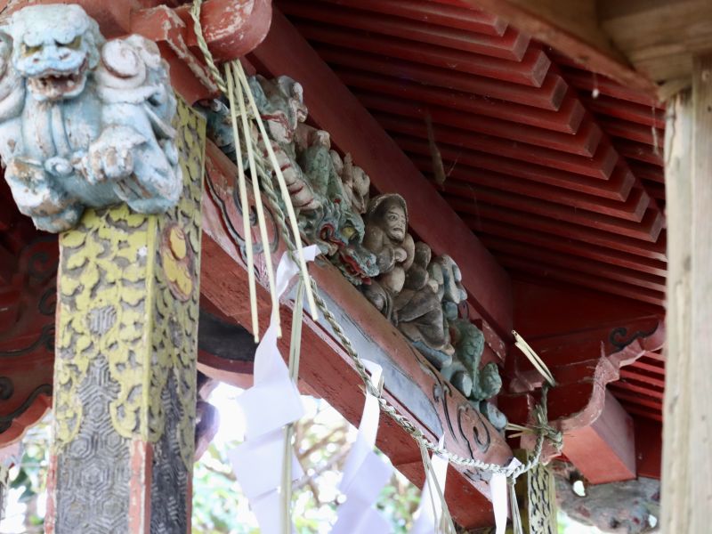 玉沢稲荷神社御本殿向拝