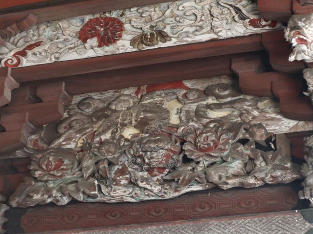 鶴 唐獅子牡丹