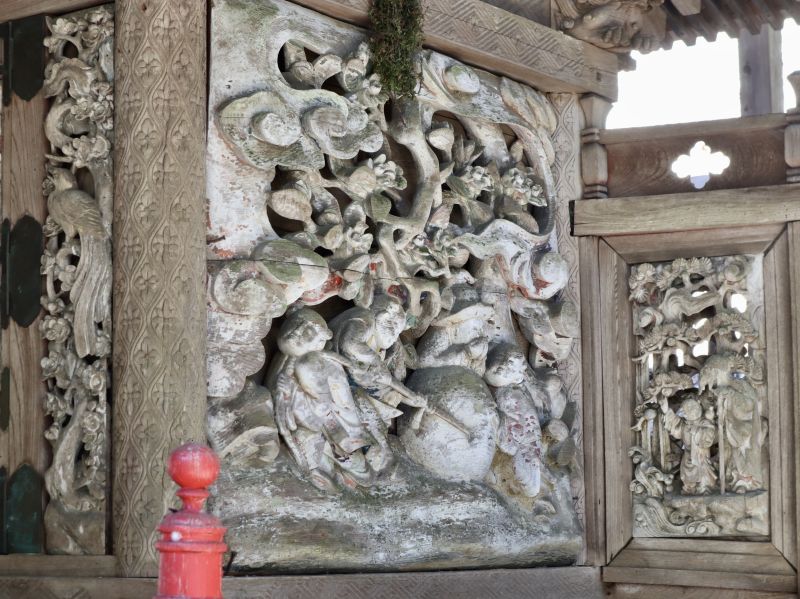 黒保根栗生神社御本殿胴羽目
