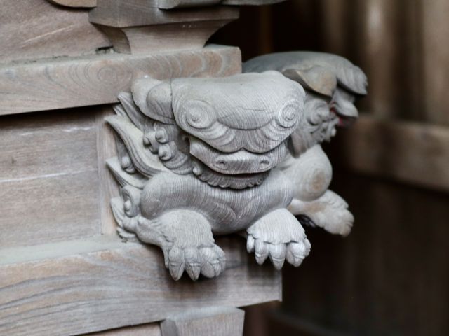 木鼻 唐獅子