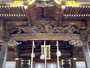 西叶神社向拝の龍