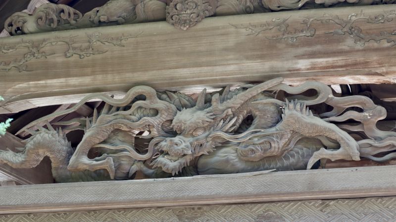 円覚寺方丈前唐門中備の龍